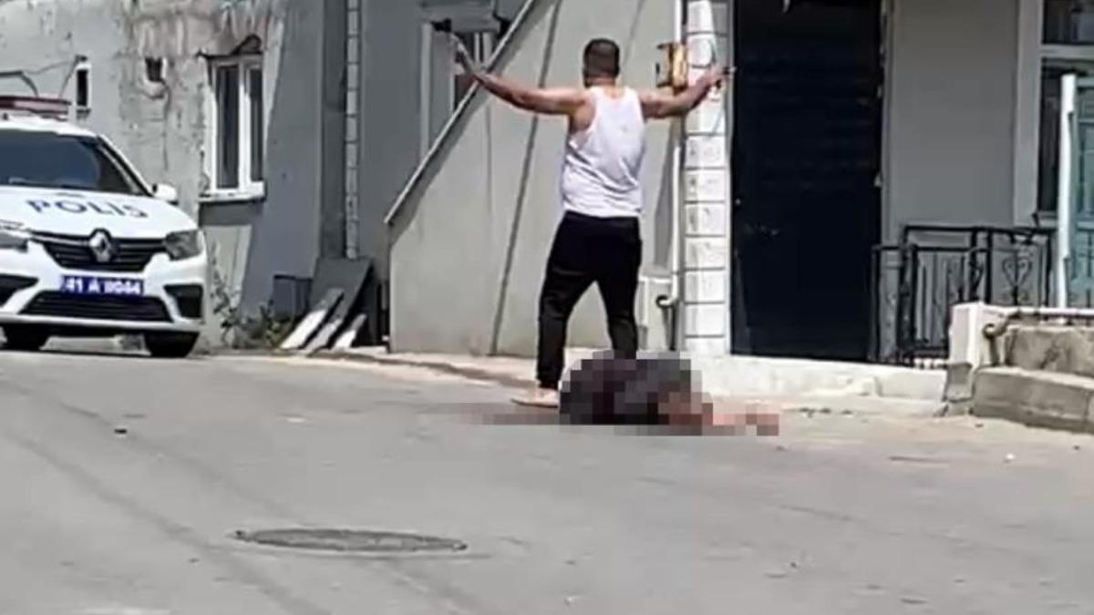 Kocaeli'de korkunç cinayet! Eşini sokak ortasında katletti