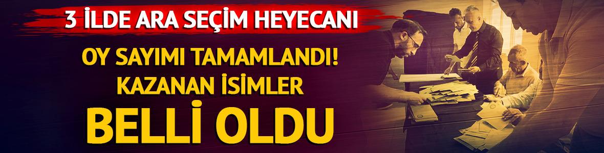 Tokat, G&uuml;m&uuml;şhane ve Nevşehir'de se&ccedil;im heyecanı! Kazanan isimler belli oldu