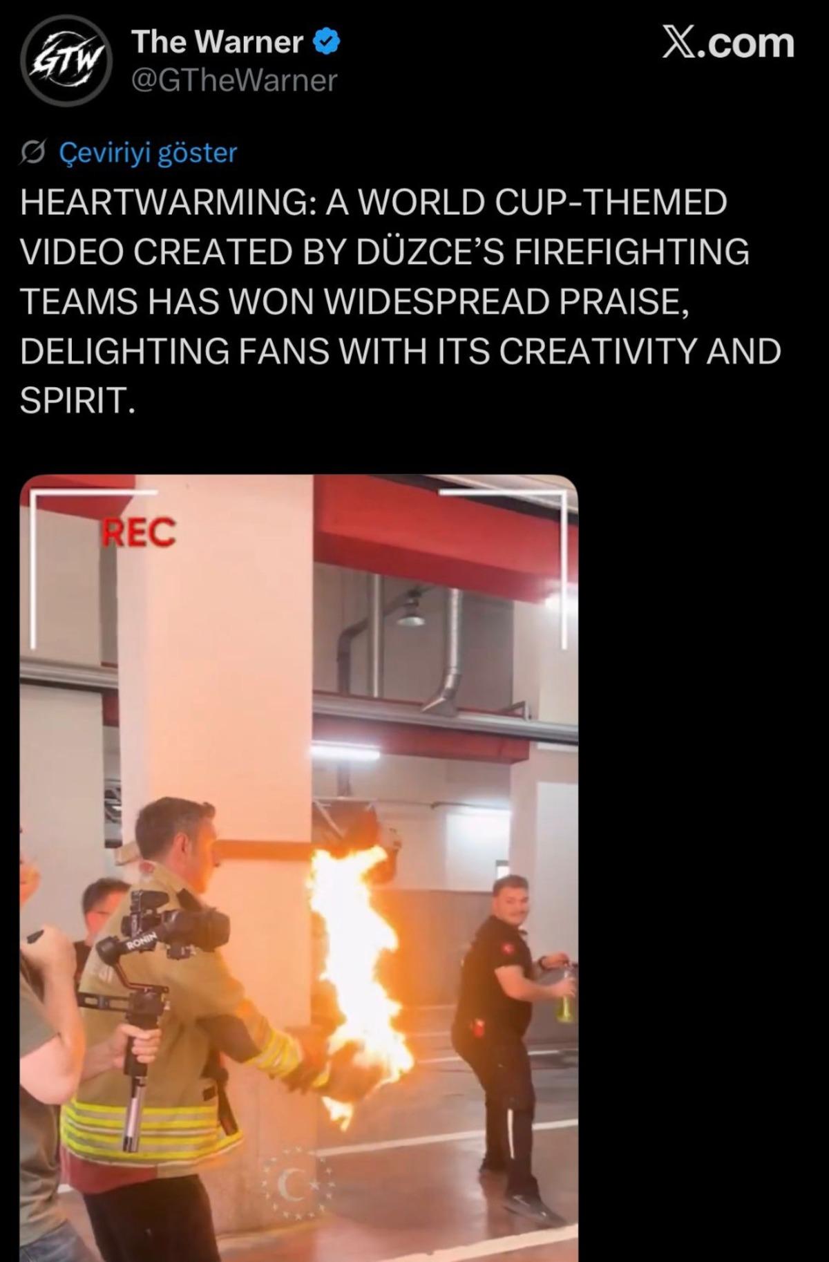 Düzce Belediyesi nin Dünya Kupası videosu sosyal medyada gündem oldu 2