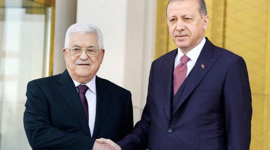 Cumhurbaşkanı Erdoğan, Mahmud Abbas ile telefonda g&ouml;r&uuml;şt&uuml;