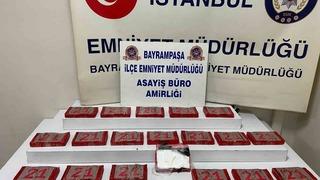 Bayrampaşa’da bir araçta 20 kilogram kokain bulundu