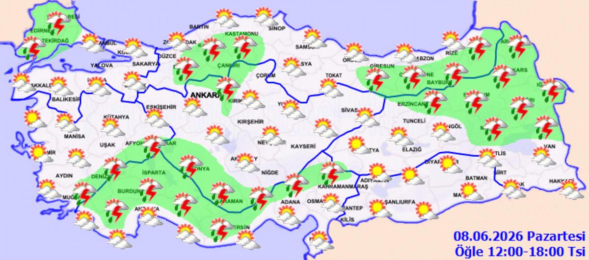 Meteoroloji den il il uyarı! Sıcaklık 38 dereceye &ccedil;ıkacak 1