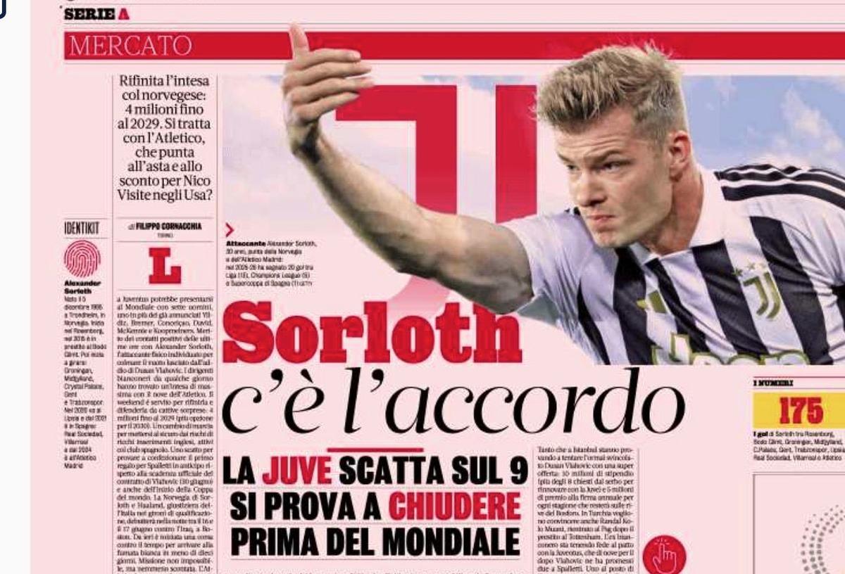 Alexander Sörloth adım adım Juventus’a! İmzalar an meselesi 1
