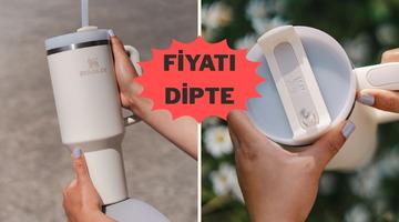 Yazın vazge&ccedil;ilmezi Stanley Quencher termosta indirim var!