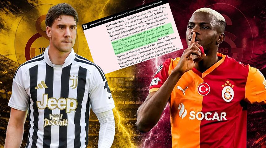 İtalyanlar duyurdu! Galatasaray'da Osimhen gidiyor, Vlahovic geliyor