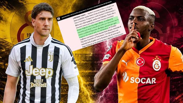 İtalyanlar duyurdu! Galatasaray'da Osimhen gidiyor, Vlahovic geliyor