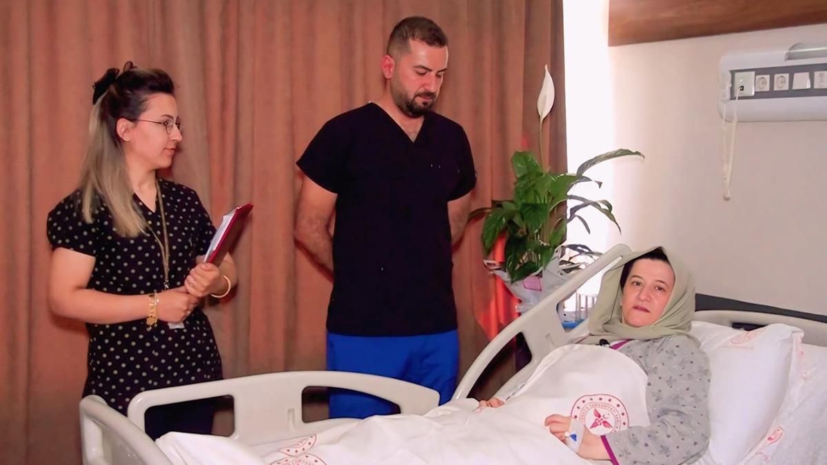 Şişkinlik ve ağrı diye gitti: Karnından dev kitle çıkarıldı!