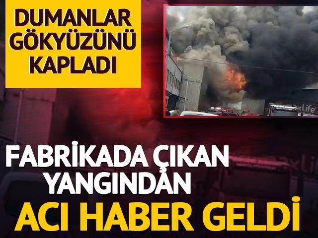 Konya'da yatak fabrikasında yangın! 1 itfaiye eri şehit oldu