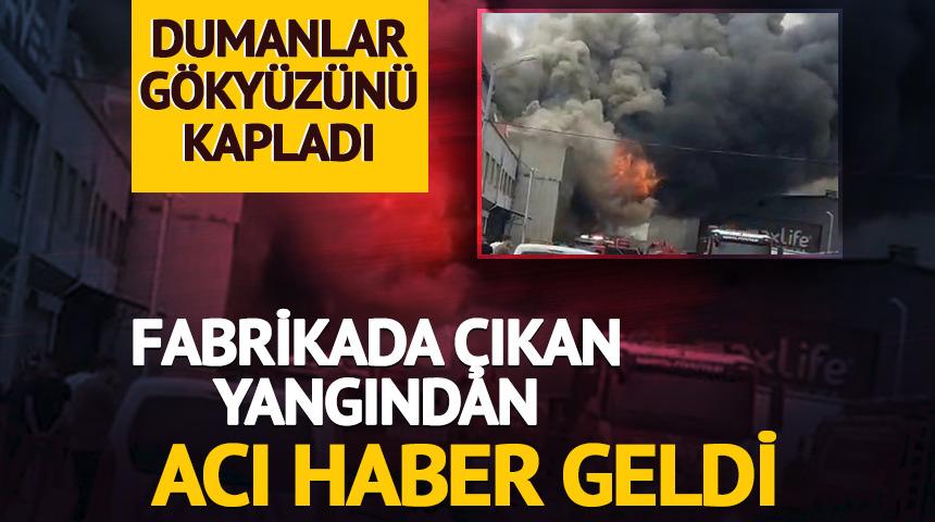 Yatak fabrikasında yangın! 1 itfaiye eri şehit oldu