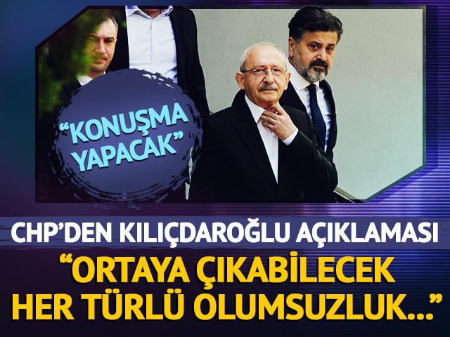 Kılı&ccedil;daroğlu a&ccedil;ıklaması: "TBMM'de grup toplantısını ger&ccedil;ekleştirecek"
