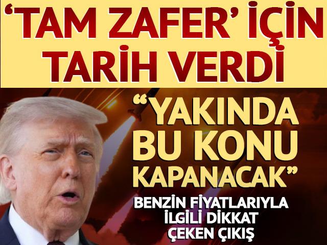 Trump 'tam zafer' i&ccedil;in tarih verdi! 'Yakında bu konu kapanacak'