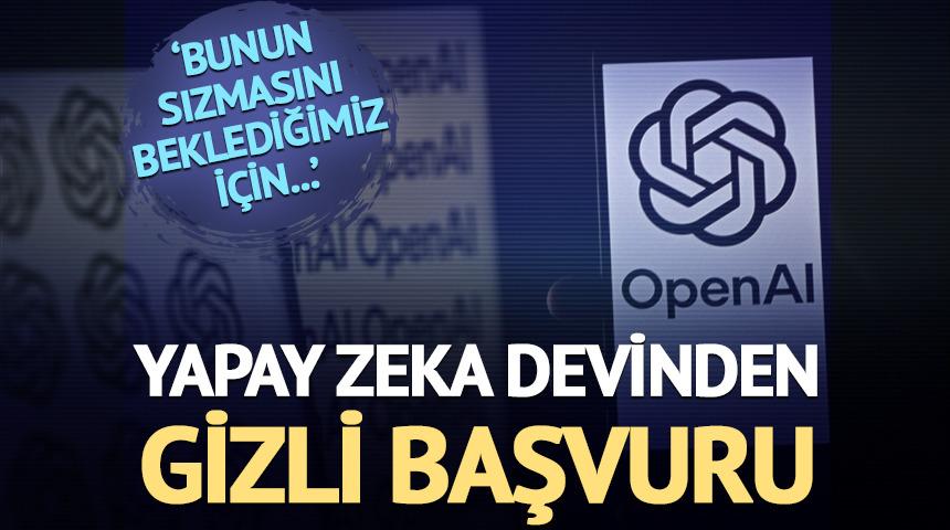 Yapay zeka devinden gizli başvuru: