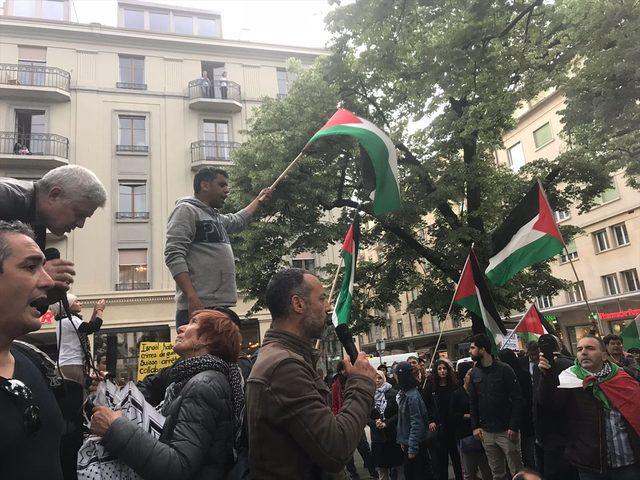 İsviçre'de İsrail protesto edildi
