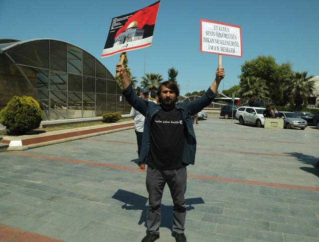 Samsun'da Kudüs protestosu