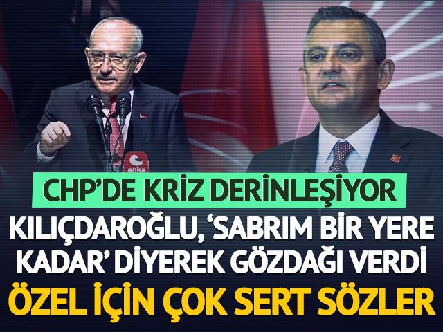 Kılı&ccedil;daroğlu'ndan &Ouml;zg&uuml;r &Ouml;zel'e sert s&ouml;zler! "İyi niyetim bir noktaya kadar" deyip rest &ccedil;ekti