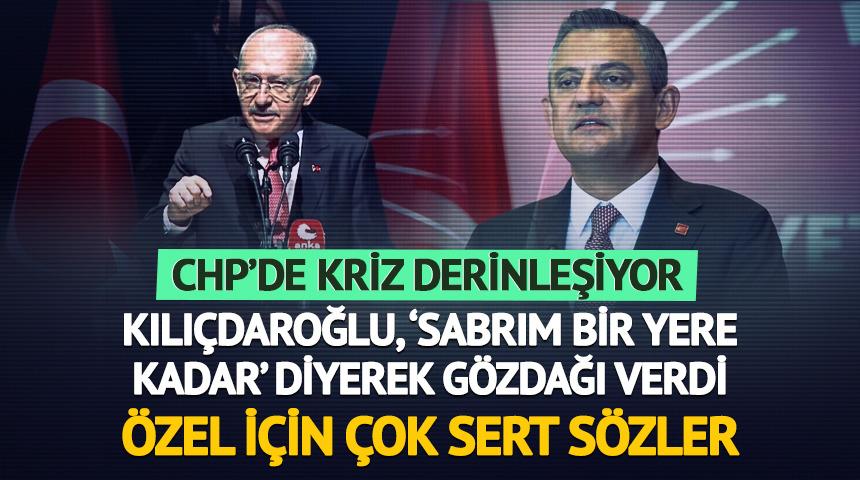 Kılı&ccedil;daroğlu'ndan &Ouml;zg&uuml;r &Ouml;zel'e sert s&ouml;zler! "İyi niyetim bir noktaya kadar" deyip rest &ccedil;ekti