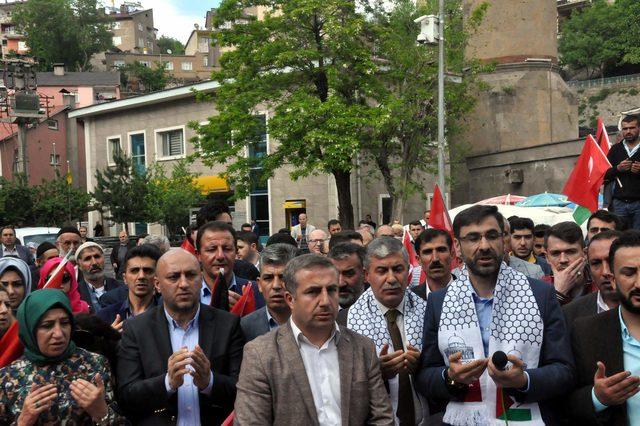 Van, Bitlis ve Hakkari'de Kudüs protestosu