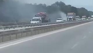İzmir-Bursa kara yolunda alevler korkuttu