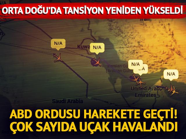 ABD ordusu harekete ge&ccedil;ti! Basra K&ouml;rfezi'nde yoğun hareketlilik