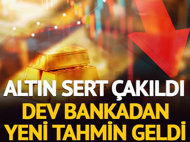 Altın i&ccedil;in dev bankadan yeni tahmin: Altın daha da d&uuml;şer mi?