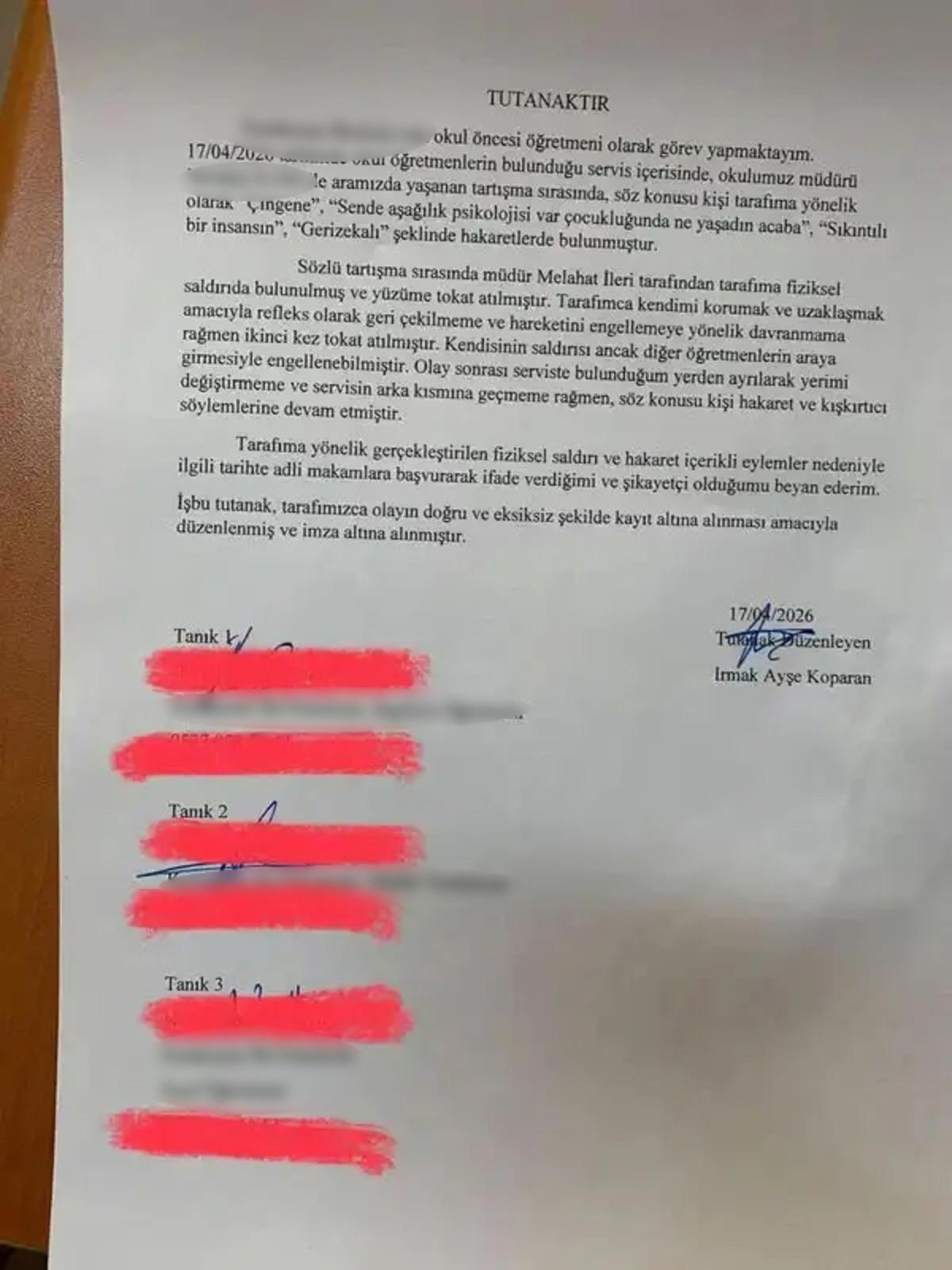 Irmak öğretmenin ölümünde tutanak şaibesi! Müdür tokat ve küfürlerle saldırmış 2