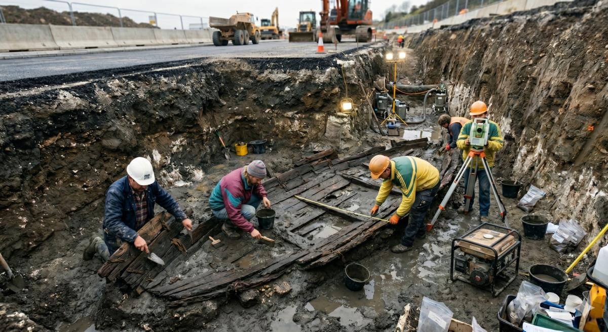 Yol çalışması sırasında ortaya çıktı! Asfaltın 6 metre altında şoke eden keşif 1