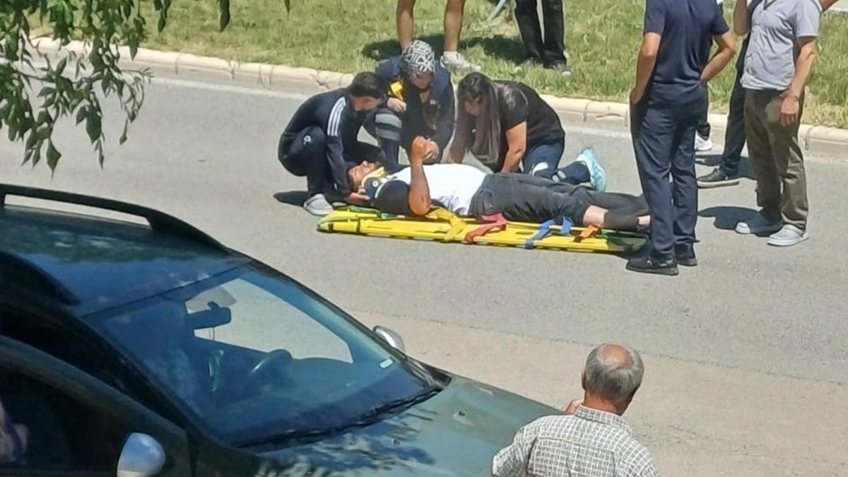 Elazığ’da motosiklet devrildi: 1 yaralı