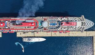 Bodrum'a "Scarlet Lady" kruvaziyeriyle 2 bin 521 turist geldi