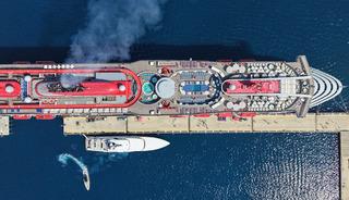 Bodrum'a "Scarlet Lady" kruvaziyeriyle 2 bin 521 turist geldi