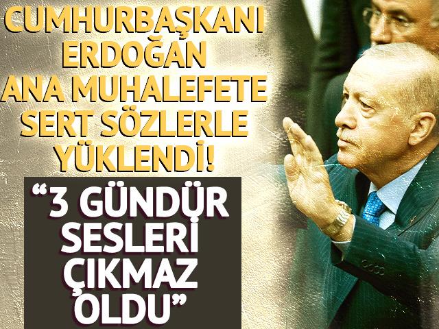 Cumhurbaşkanı Erdoğan'dan ana muhalefete: "Bu kafayla giderseniz milletten daha &ccedil;ok tokat yersiniz"