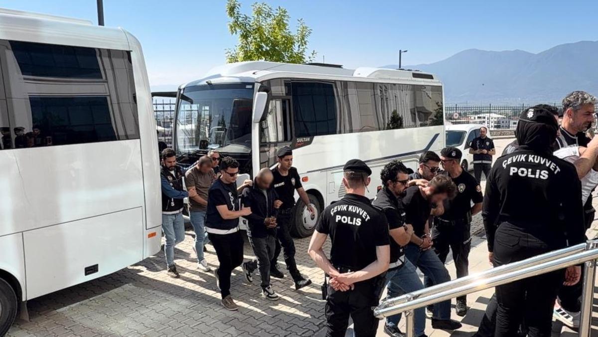 Bursa’da hava destekli uyuşturucu operasyonu: 17 tutuklama 2
