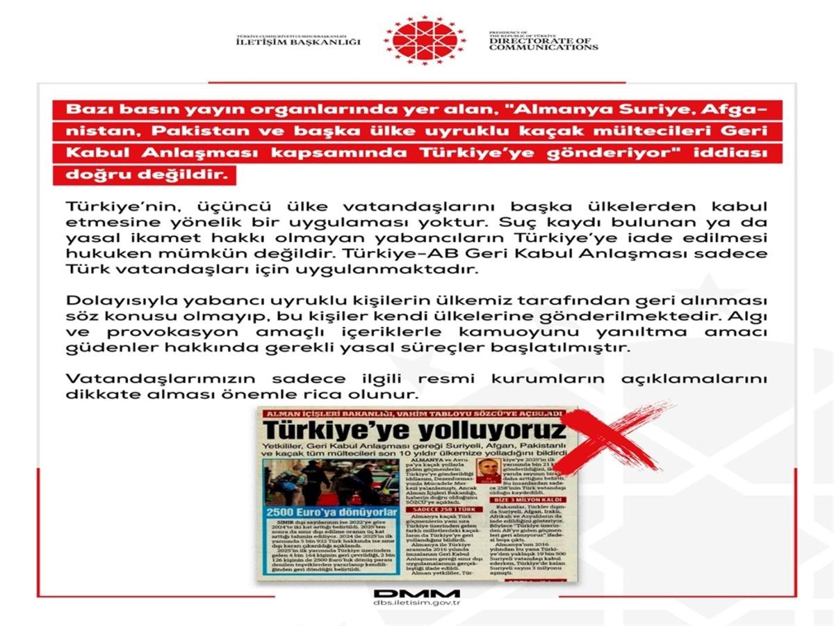 DMM: Almanya kaçak mültecileri Türkiye ye gönderiyor iddiası doğru değil 2