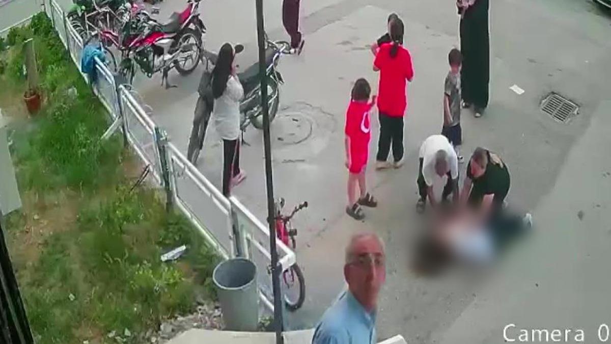 Mucize kurtuluş! 12 nci kattan düştü: O anlar kamerada 1