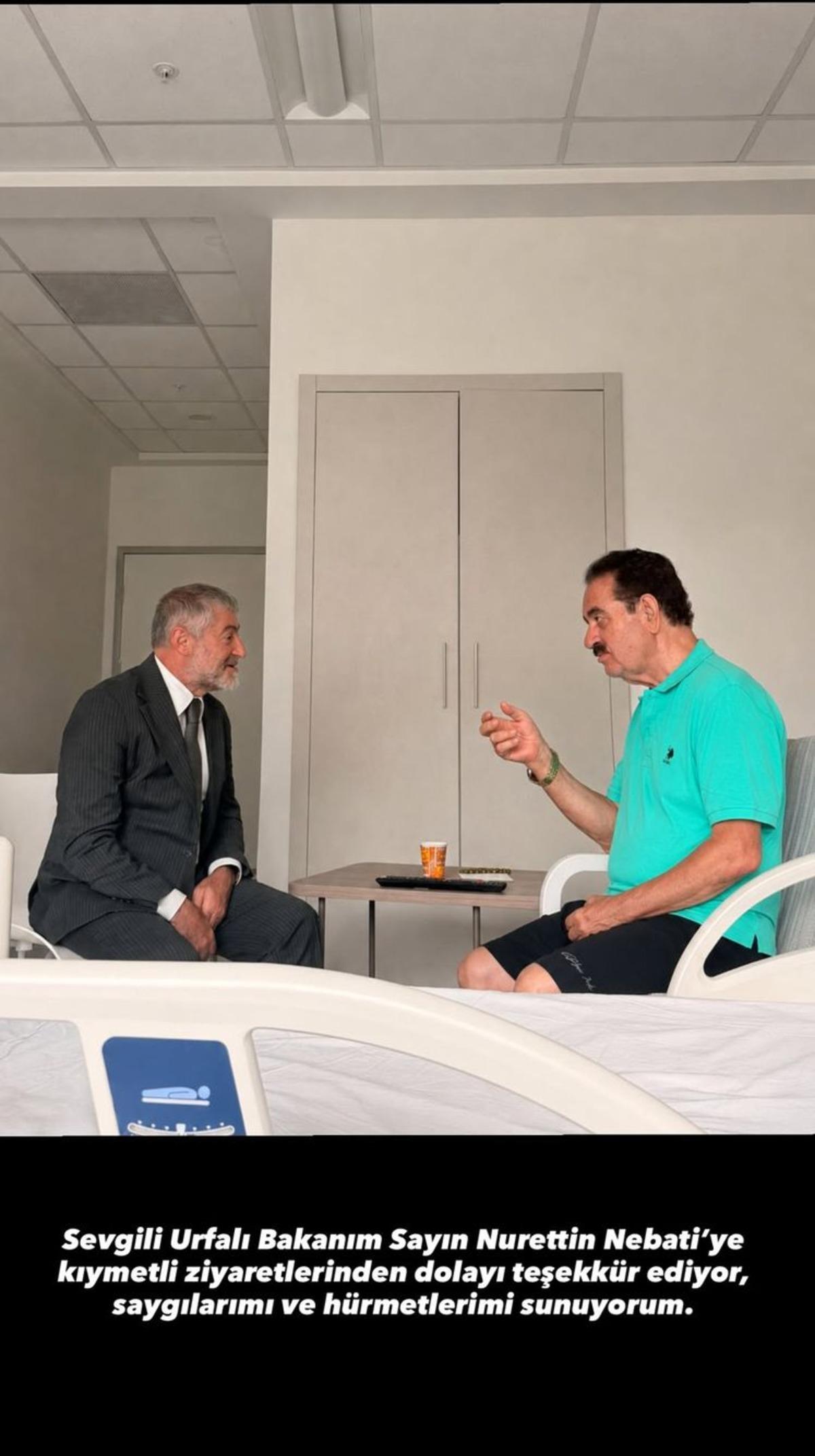 Yeniden hastaneye yatmıştı! İbrahim Tatlıses i AK Partili vekil ziyaret etti: Son hali ortaya çıktı 3