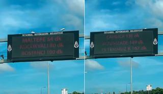 G&ouml;r&uuml;nt&uuml; İstanbul'da kaydedildi! &Ccedil;ileden &ccedil;ıkaran s&uuml;re: Kartal-Bostancı arası 100 dakika...