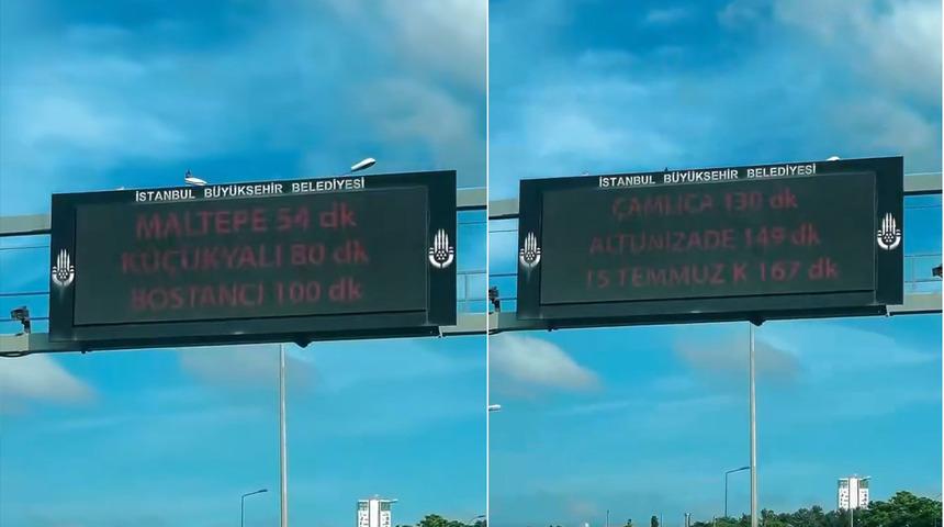 G&ouml;r&uuml;nt&uuml; İstanbul'da kaydedildi! &Ccedil;ileden &ccedil;ıkaran s&uuml;re: Kartal-Bostancı arası 100 dakika...