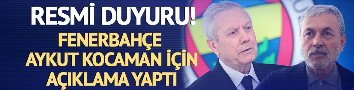 Fenerbah&ccedil;e, Aykut Kocaman haberleri &uuml;zerine a&ccedil;ıklama yaptı!