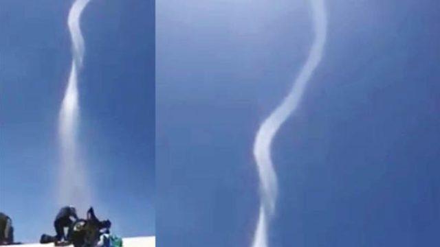 Muğla'da korkutan olay! Ölüdeniz Babadağ'da hortum oluştu