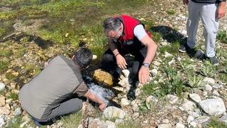 Uludağ'ın eteklerinde ahududu ve böğürtlen için sulama projesi