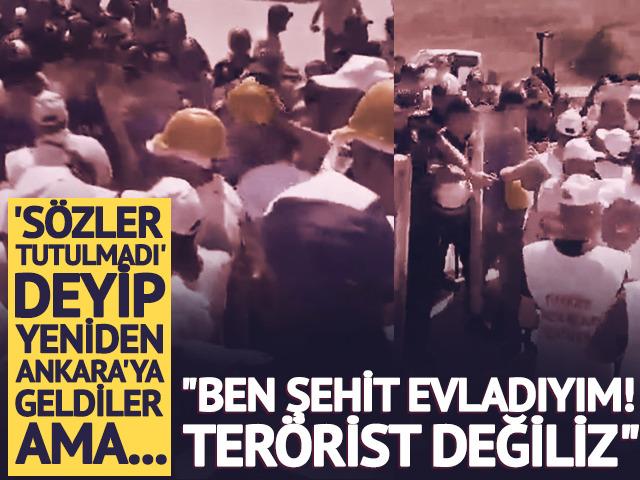 S&ouml;zler tutulmadı deyip Ankara'ya geldiler! Arbede yaşandı