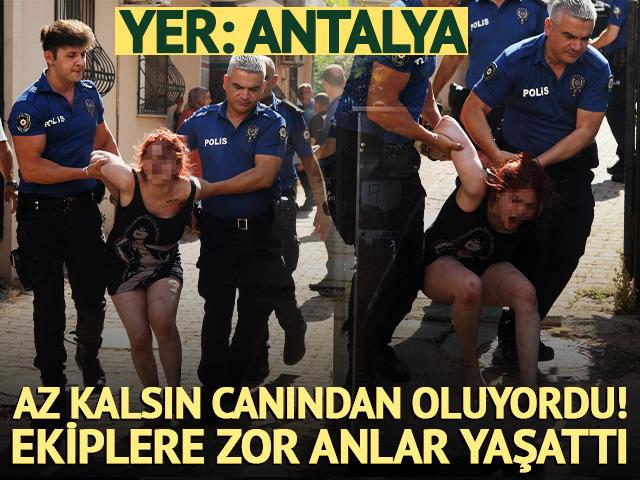 Evini ateşe verip kendisini i&ccedil;eriye kilitledi