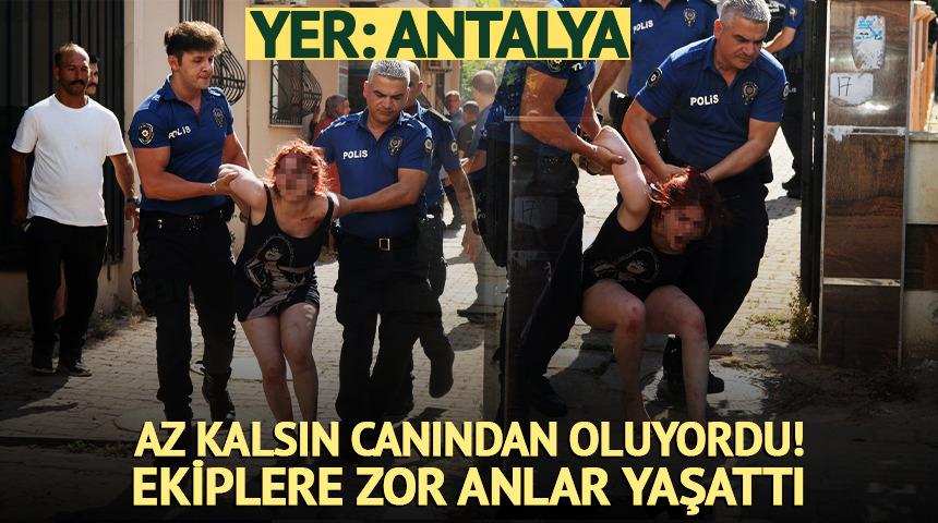Evini ateşe verip kendisini i&ccedil;eriye kilitledi