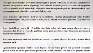 Tekirdağ Valiliği Duyurdu: Sınav saatlerinde g&uuml;r&uuml;lt&uuml;l&uuml; faaliyetlere yasak