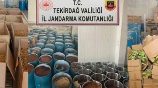 Çerkezköy’de 84 milyon TL değerinde kaçak tütün ele geçirildi