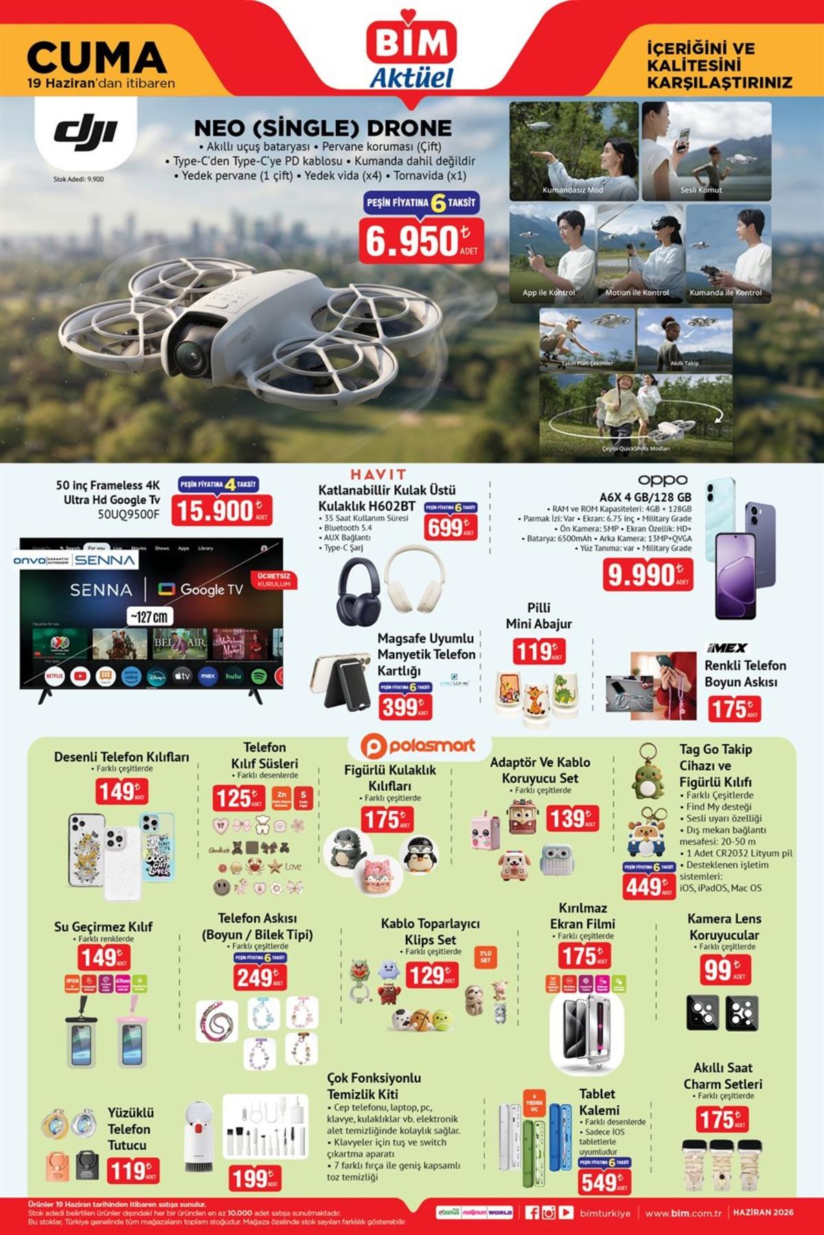BİM e DJI Drone geliyor! 19 Haziran 2026 BİM kataloğu 2