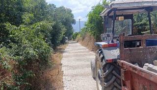 Bozdoğan Belediyesi&rsquo;nden, Yazıkent&rsquo;te parke taşı &ccedil;alışması