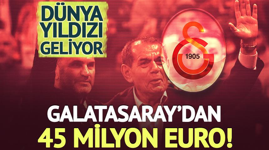 Galatasaray'dan orta sahaya 45 milyon Euro'luk b&uuml;t&ccedil;e! D&uuml;nya yıldızı geliyor