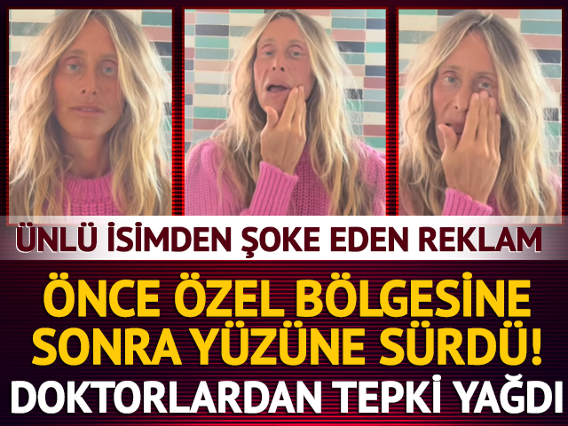 Bennu Gerede vajinal b&ouml;lge kremini y&uuml;z&uuml;ne s&uuml;rd&uuml;! Doktorlar &ccedil;ıldırdı