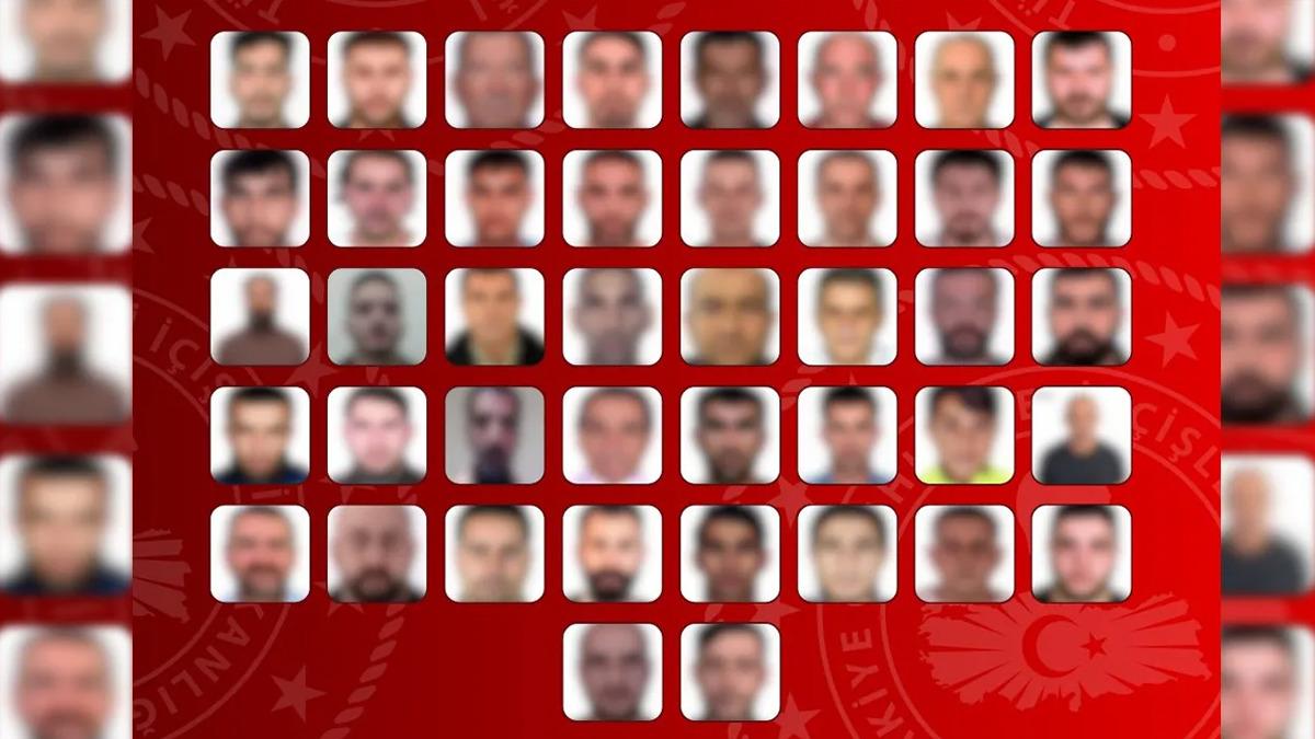 Kırmızı bültenle aranan 42 kişi ile ulusal seviyede aranan 48 kişi yakalandı