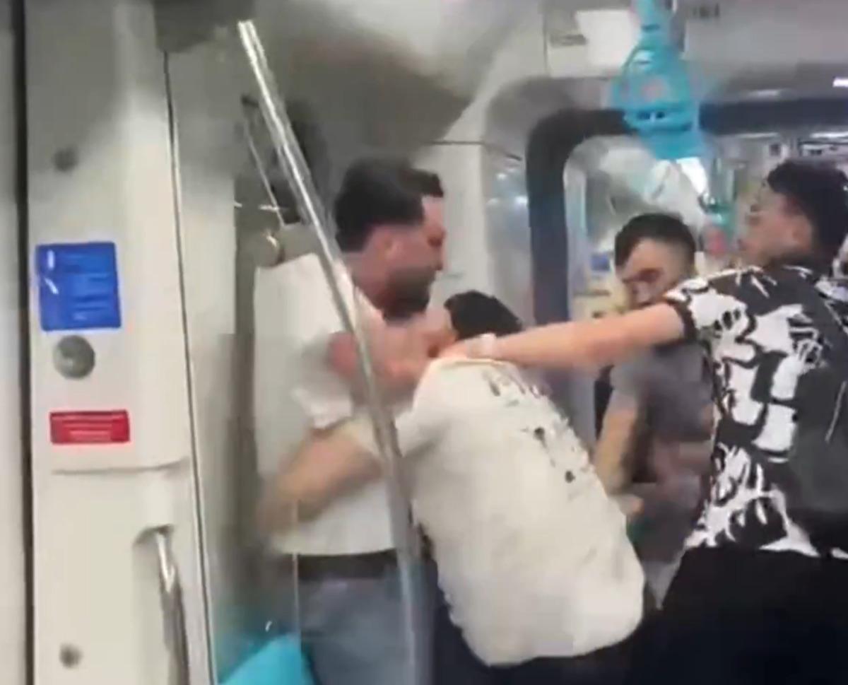 Güvenlikçi bir yumrukla yere serdi, temizlikçinin tokadı olay oldu 1